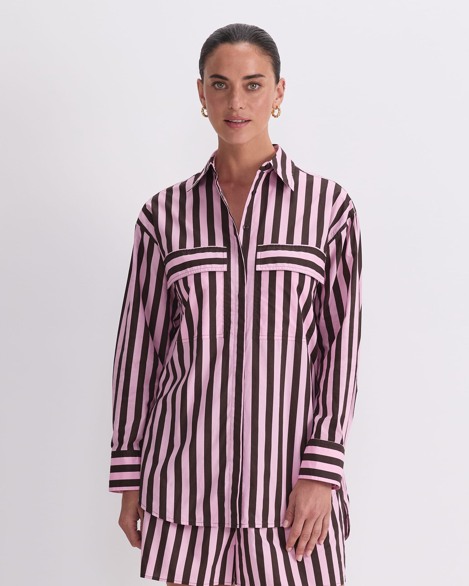 Tara Oversize Stripe Shirt