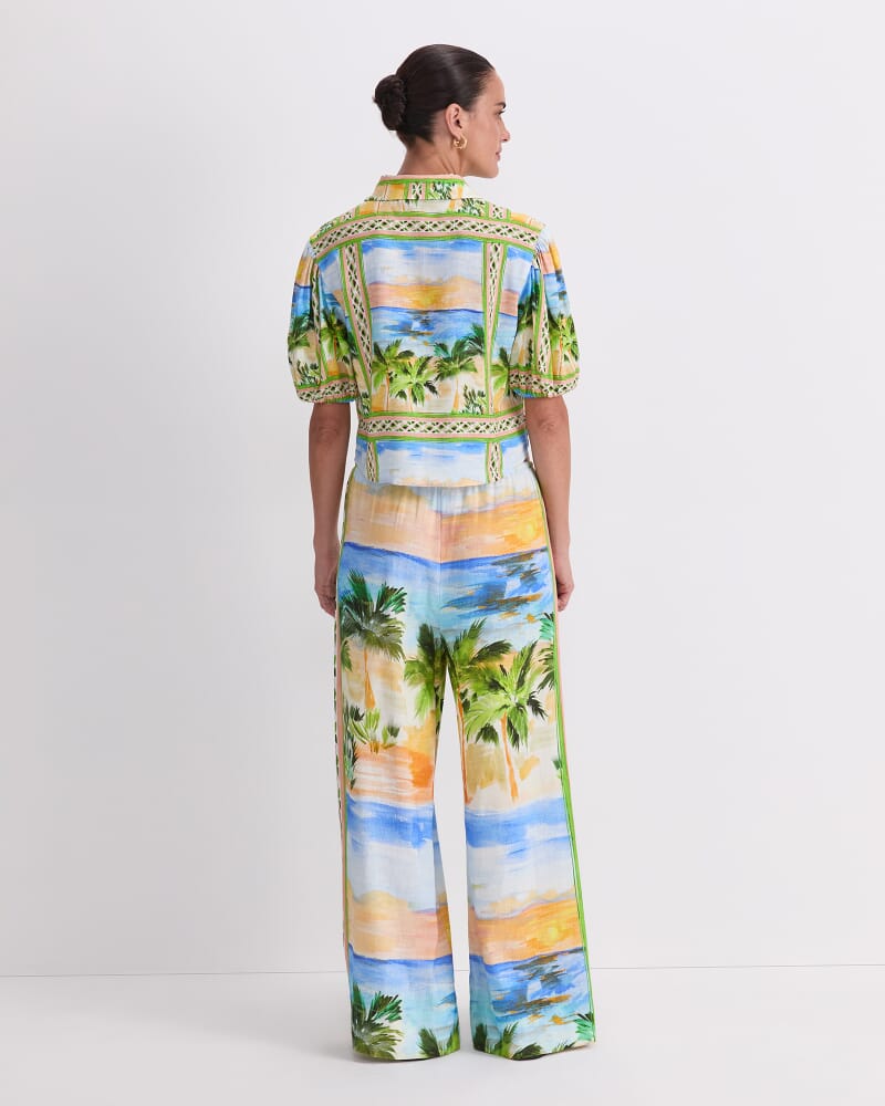 Sunset Wide Leg Pant in MULTI