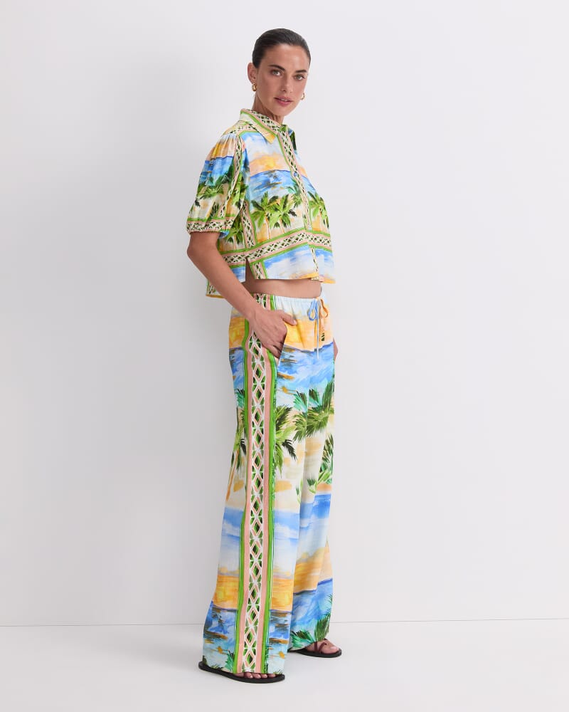 Sunset Wide Leg Pant in MULTI