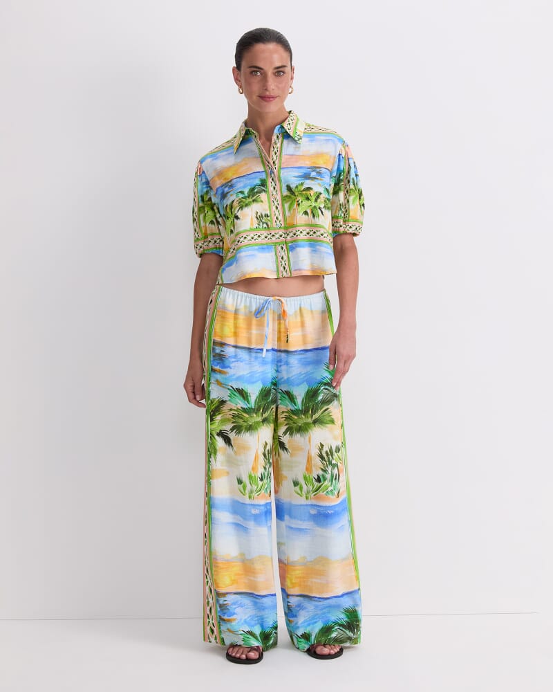 Sunset Wide Leg Pant in MULTI