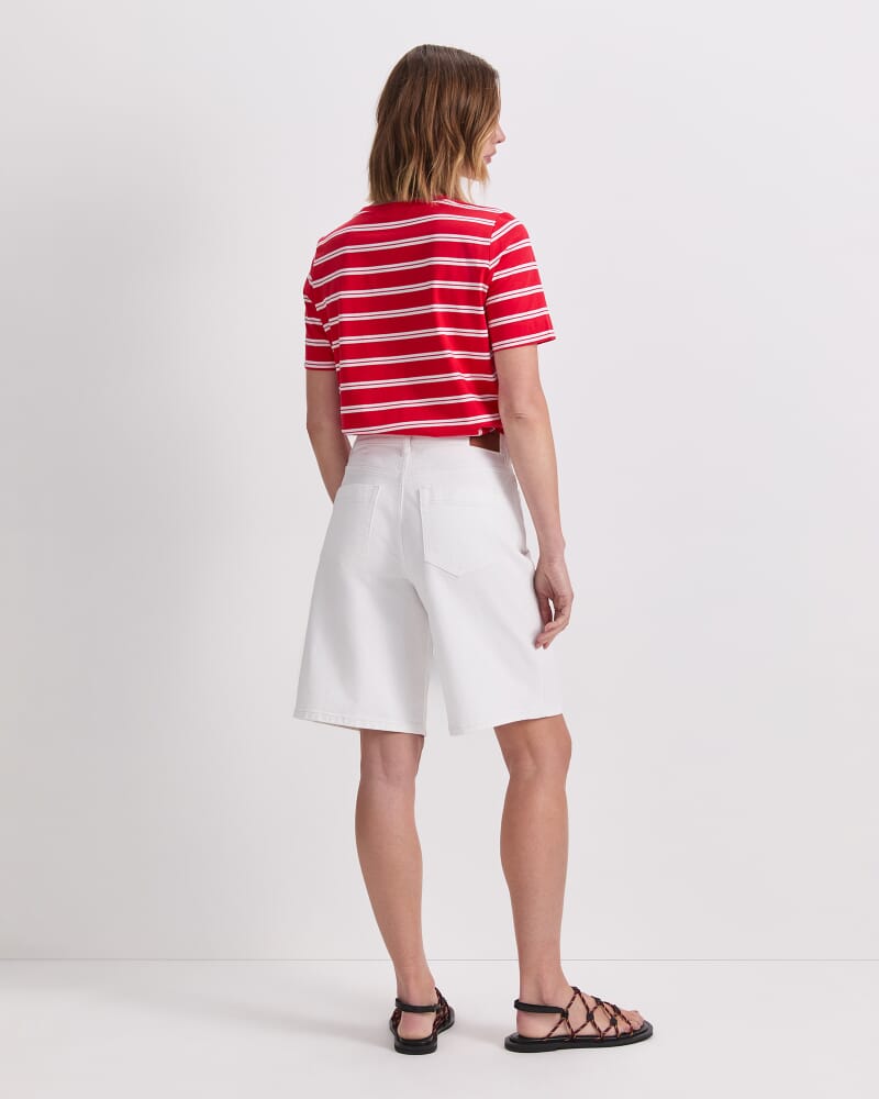 Allegra Denim Short in WHITE