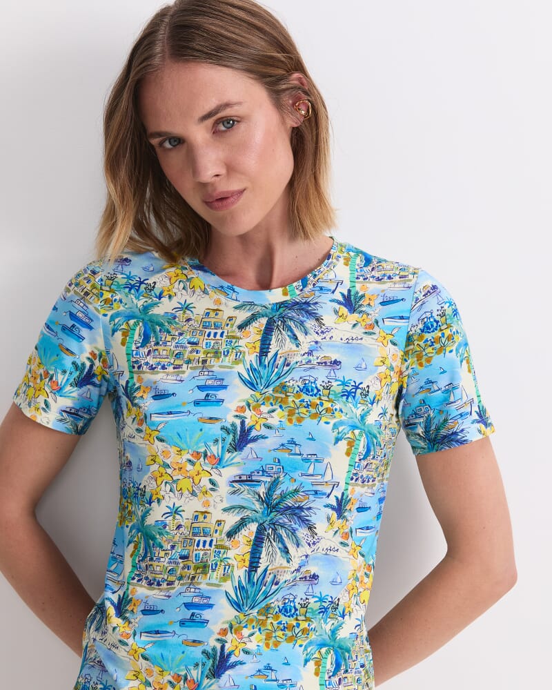 Cape Vista Liberty Tee in BLUE MULTI