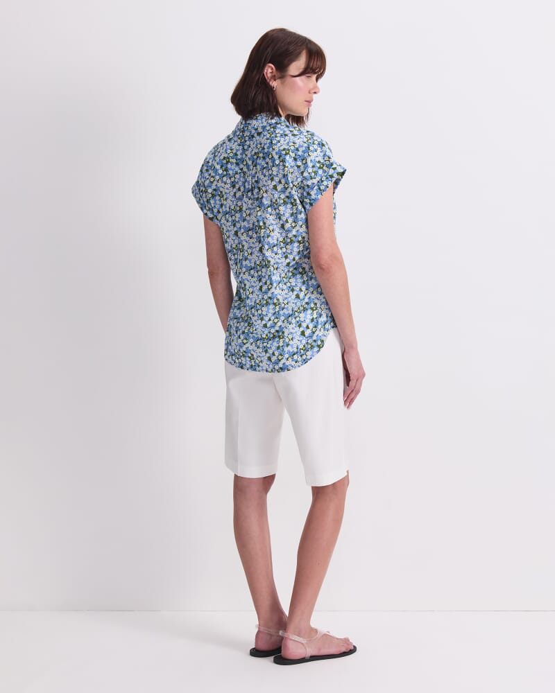 Mitsi Short Sleeve Liberty Shirt in BLUE MULTI