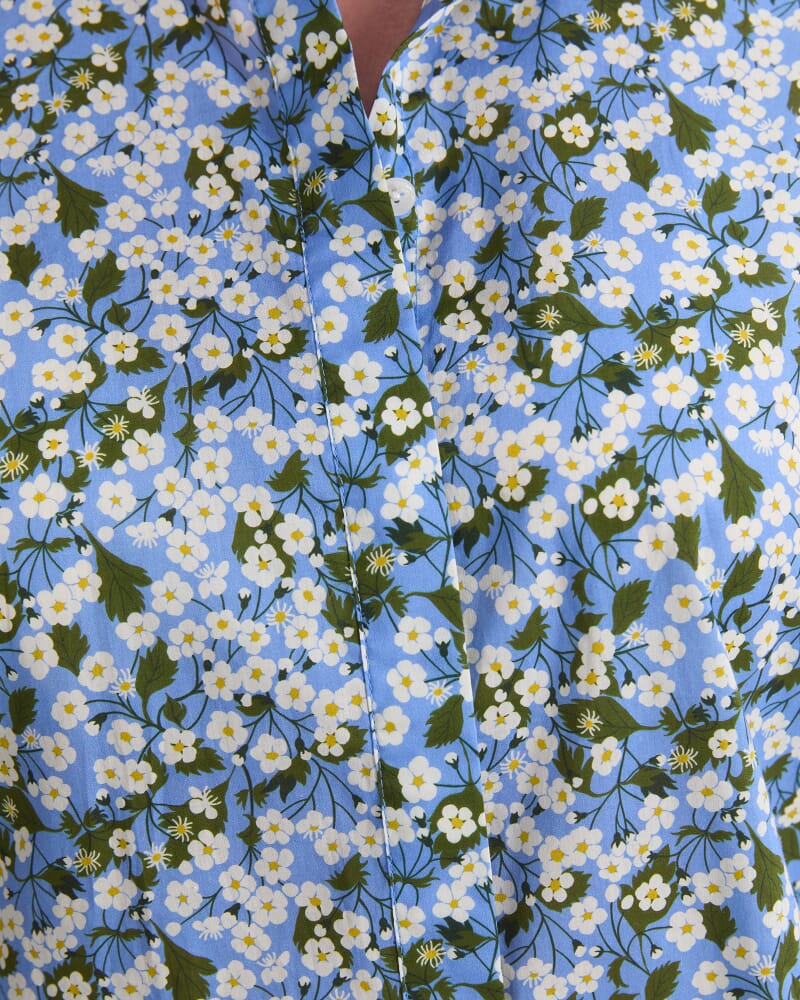 Mitsi Short Sleeve Liberty Shirt in BLUE MULTI