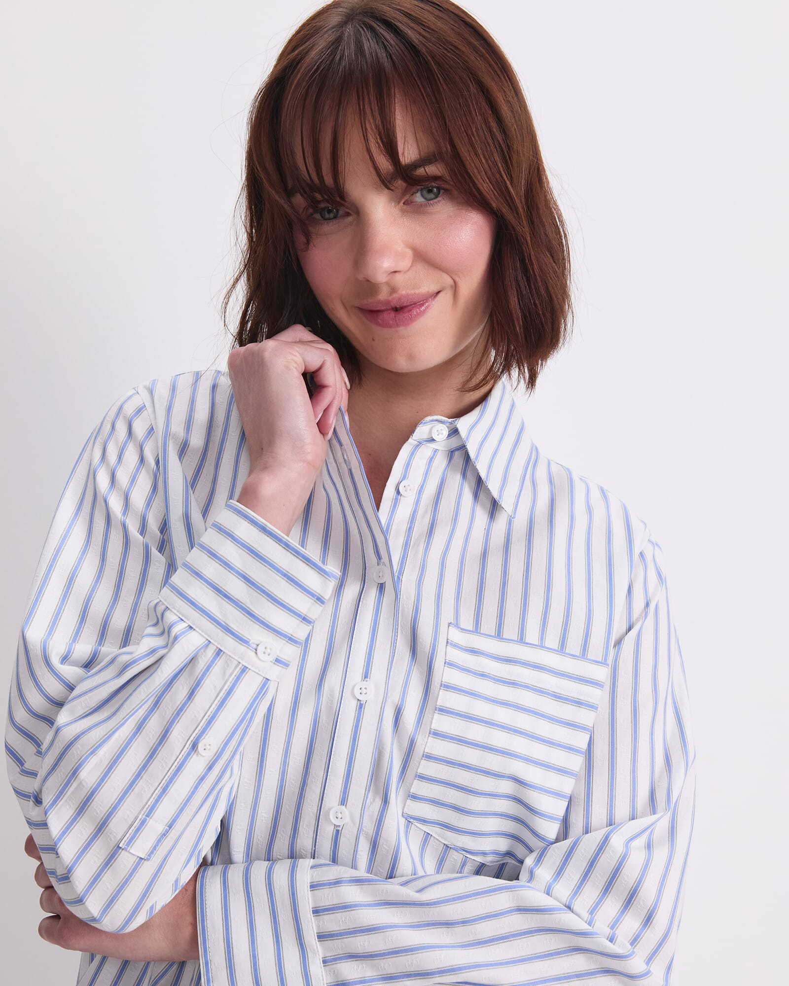 Logo Stripe Pocket Shirt