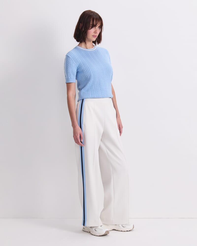 Lina Track Pant in WHITE