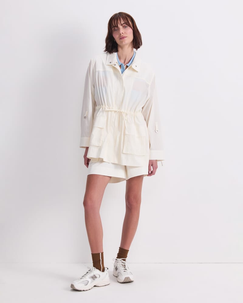 Sal Pocket Windcheater in CREME