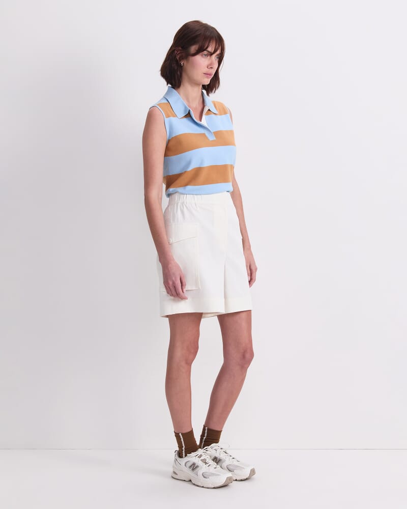 Rosie Pocket Short in ECRU