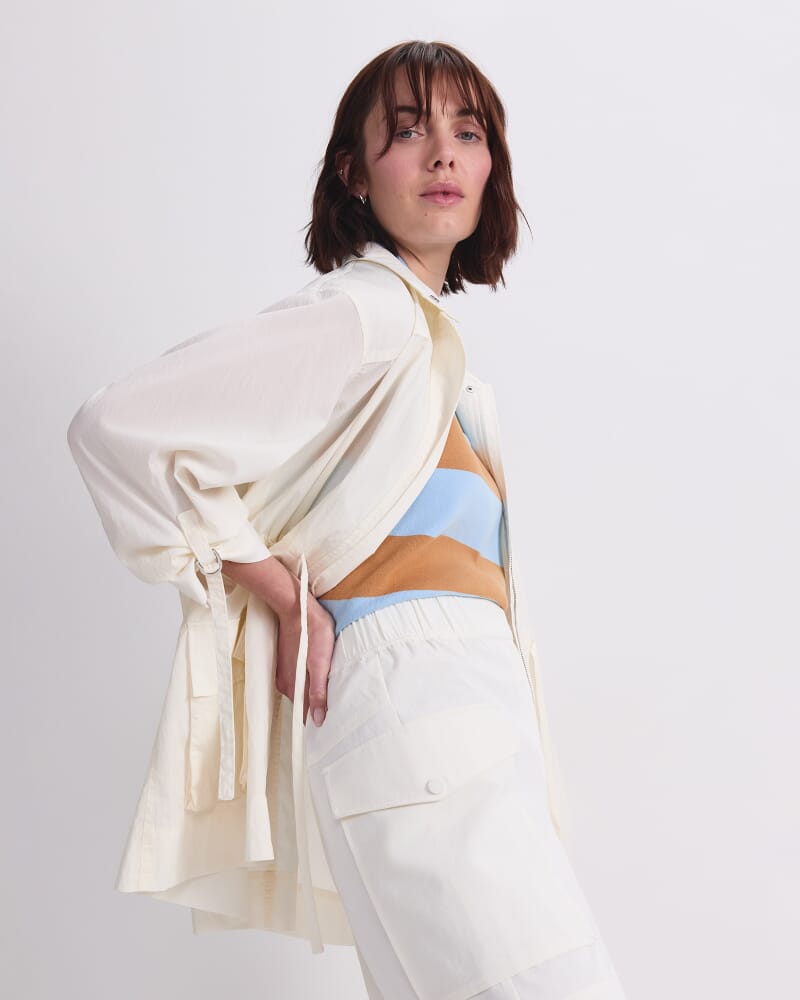 Rosie Pocket Short in ECRU