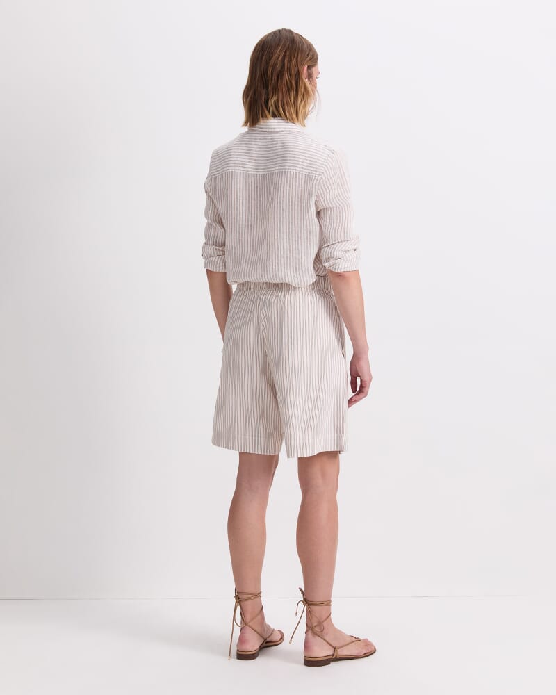 Rosa Elasticated Short in NATURAL/IVORY