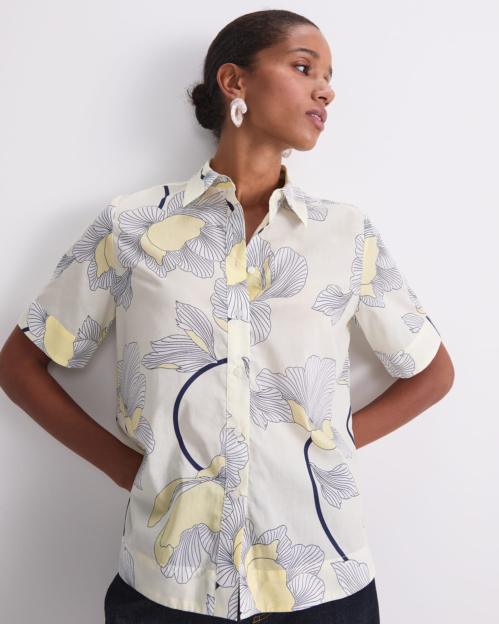 Manon Short Sleeve Lily Voile Shirt