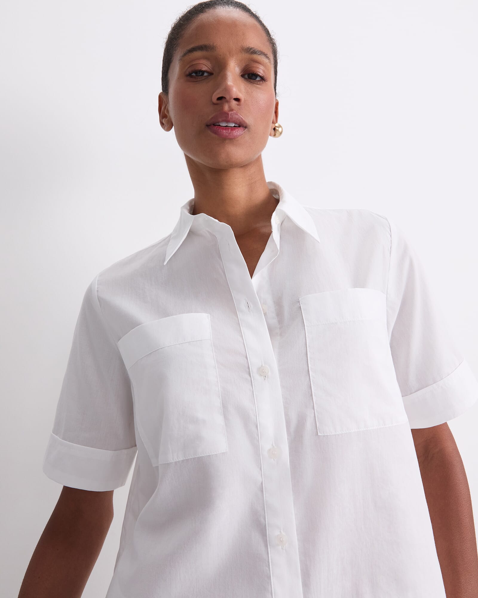 Short Sleeve Lily Voile Shirt