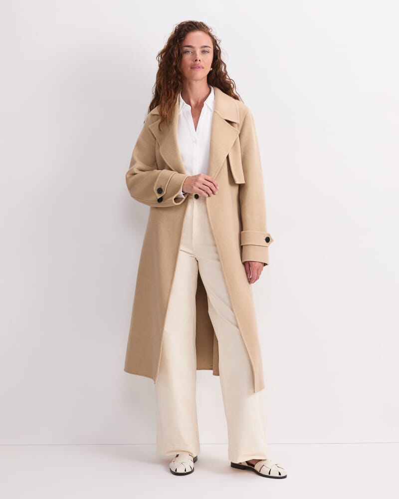 Martha Long Coat in CAMEL