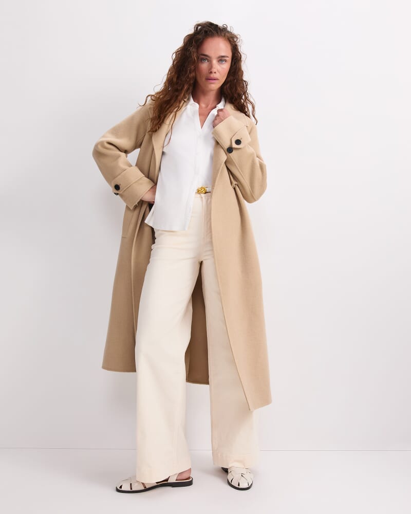 Martha Long Coat in CAMEL