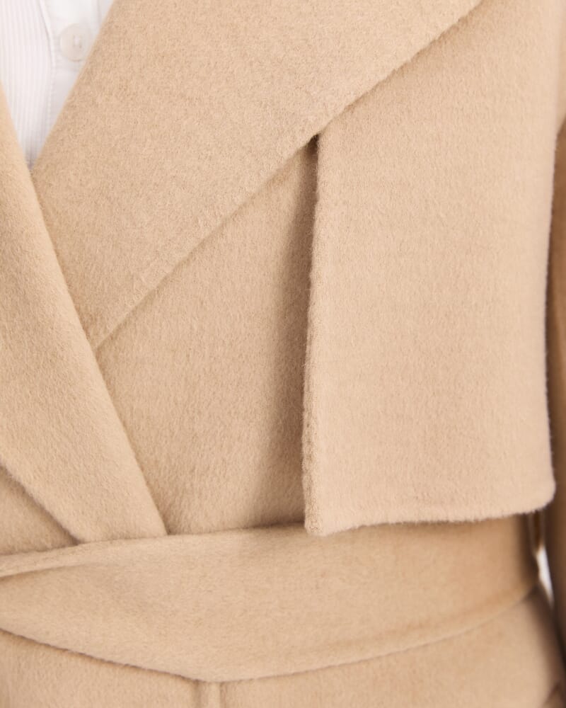 Martha Long Coat in CAMEL