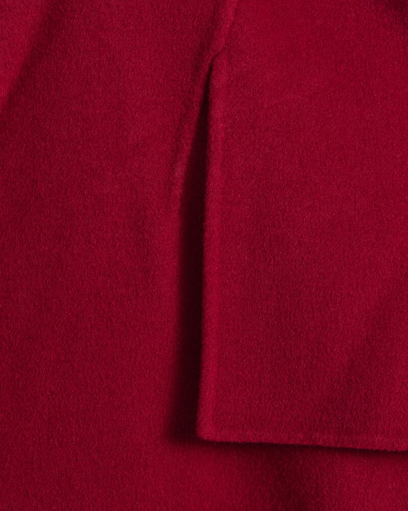 Martha Long Coat in WINE