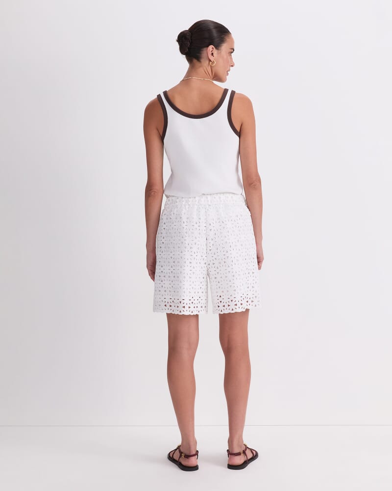 Leila Lace Cullote in WHITE