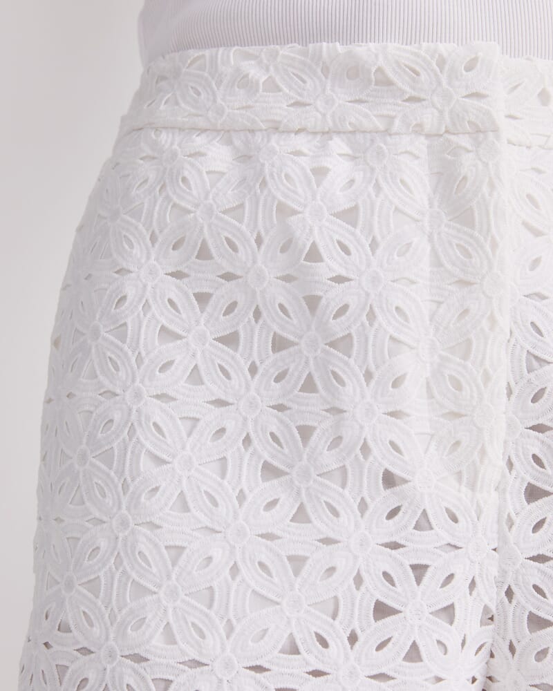 Leila Lace Cullote in WHITE