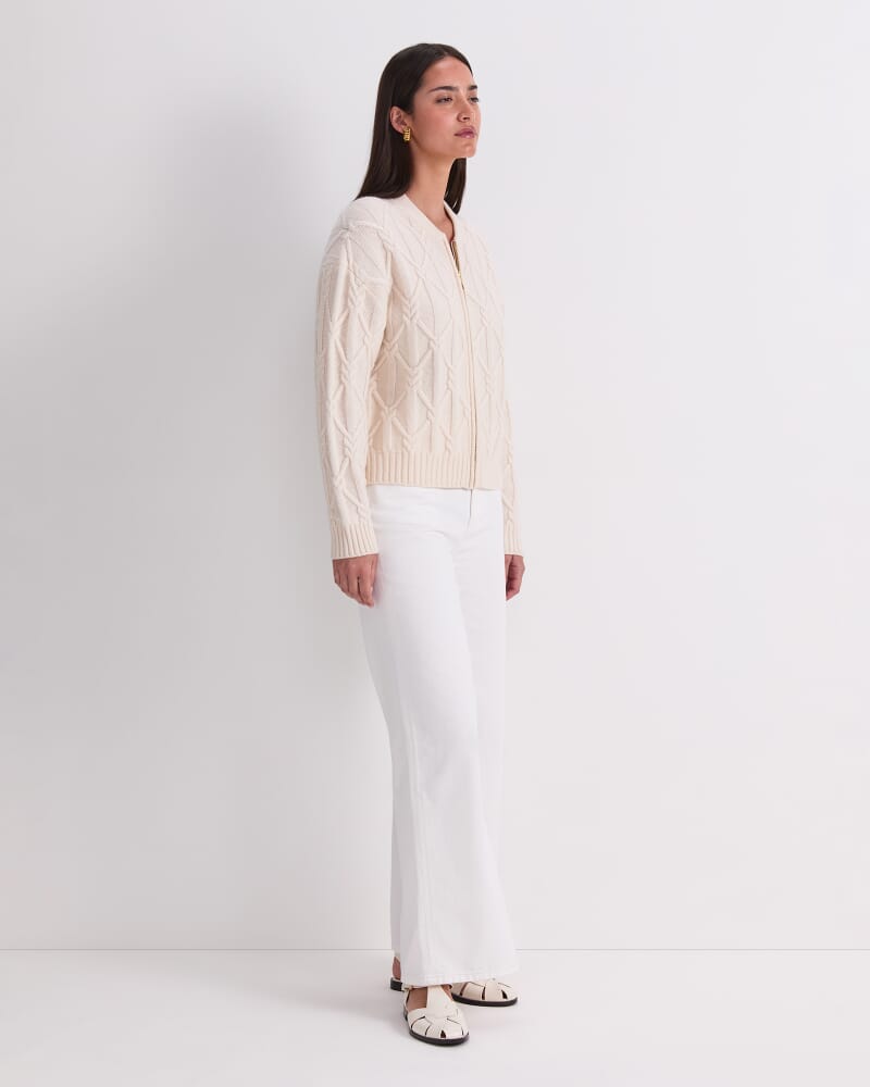 Sunshine Cable Bomber in ECRU