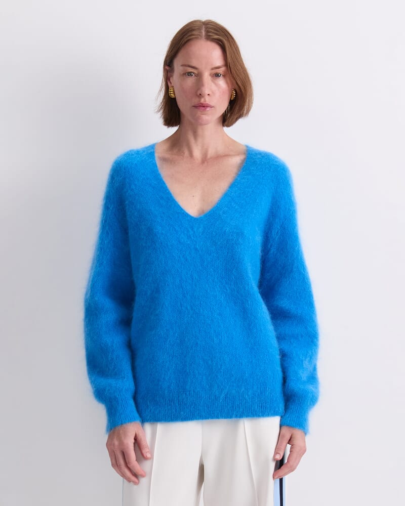 Tatiana Mohair Sweater in OCEAN