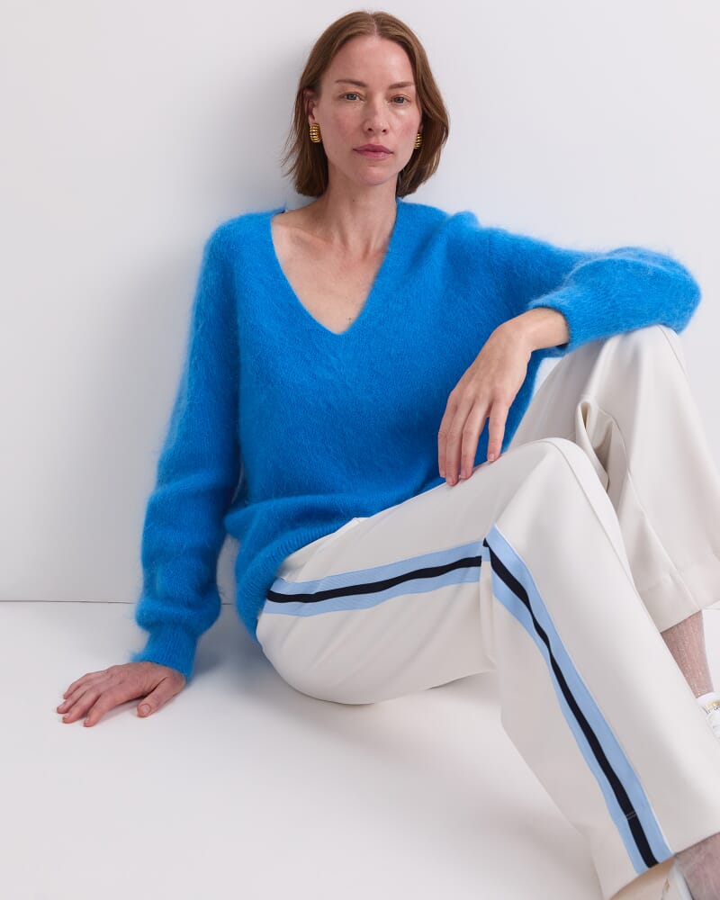 Tatiana Mohair Sweater in OCEAN