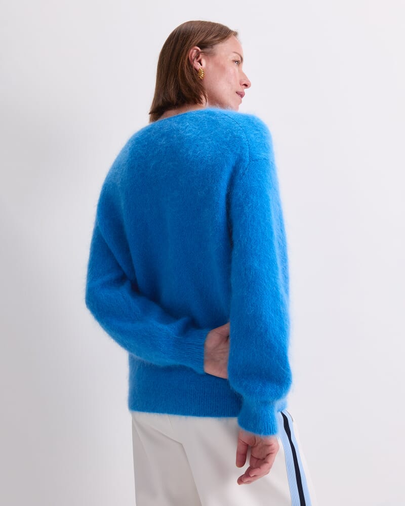 Tatiana Mohair Sweater in OCEAN