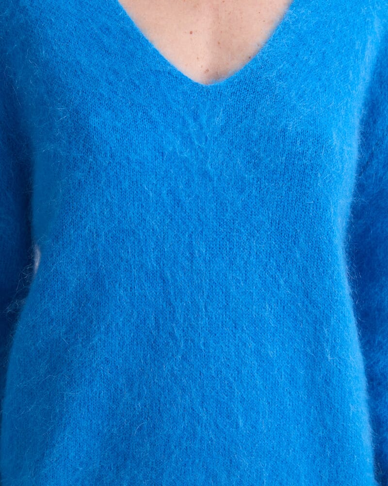 Tatiana Mohair Sweater in OCEAN