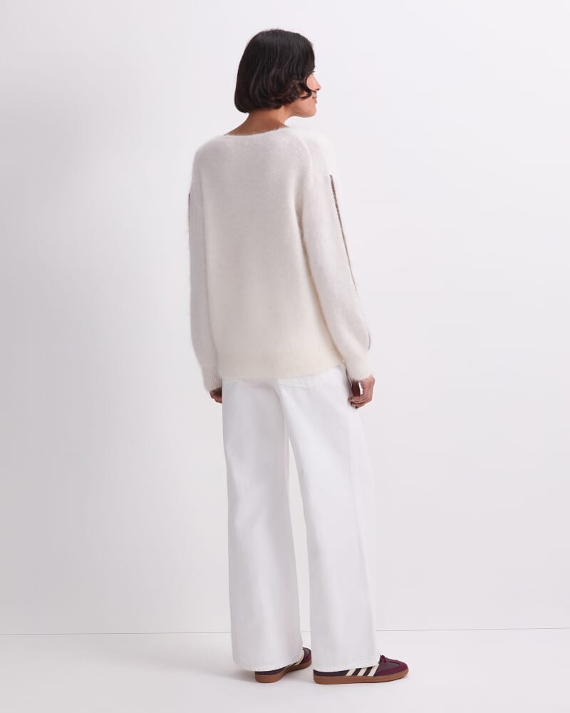 Tatiana Mohair Sweater in WINTER WHITE