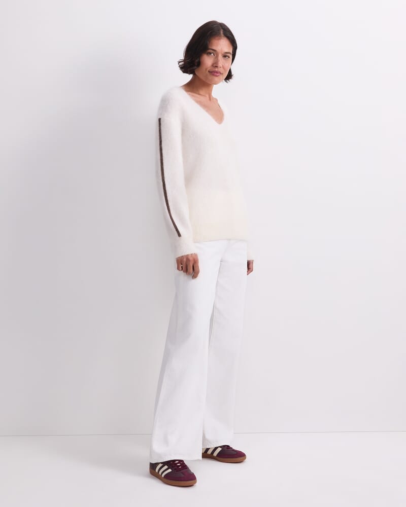 Tatiana Mohair Sweater in WINTER WHITE