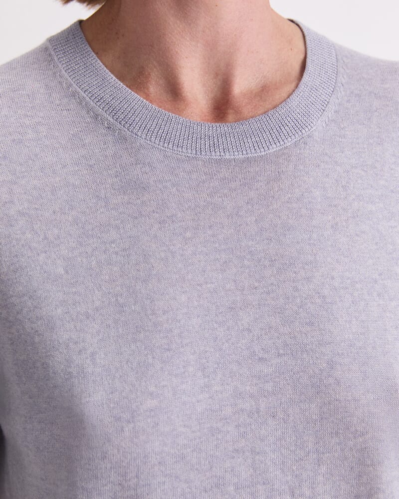 Francis Merino Tee in GREY MELANGE