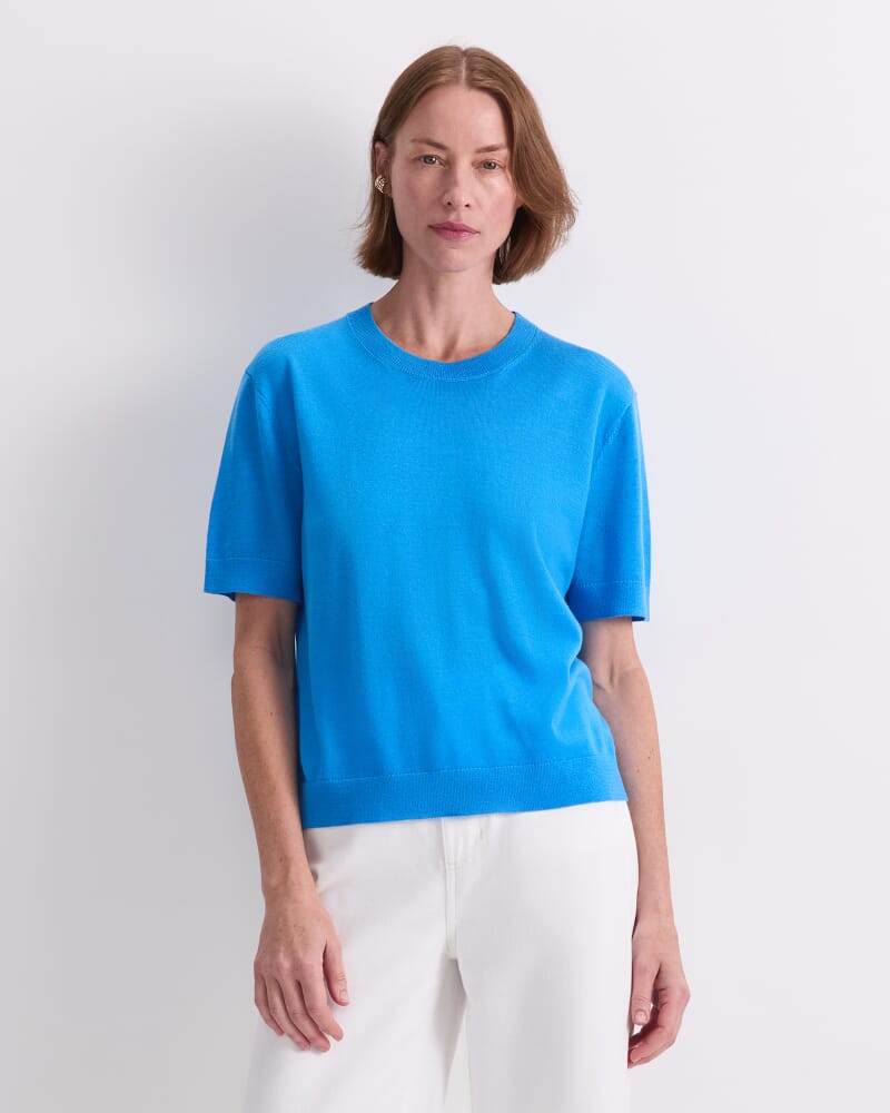 Francis Merino Tee in OCEAN