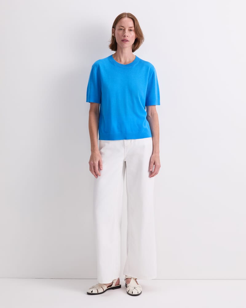 Francis Merino Tee in OCEAN