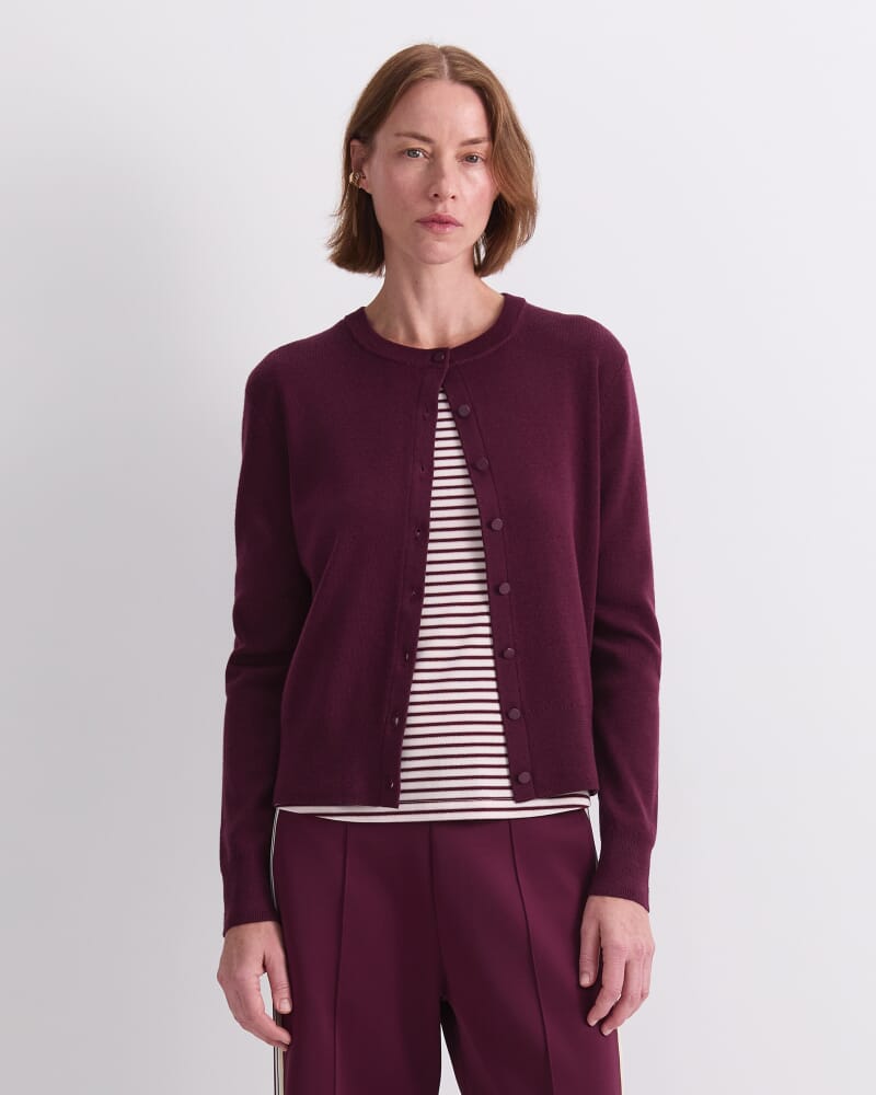 Francis Merino Cardigan in FIG