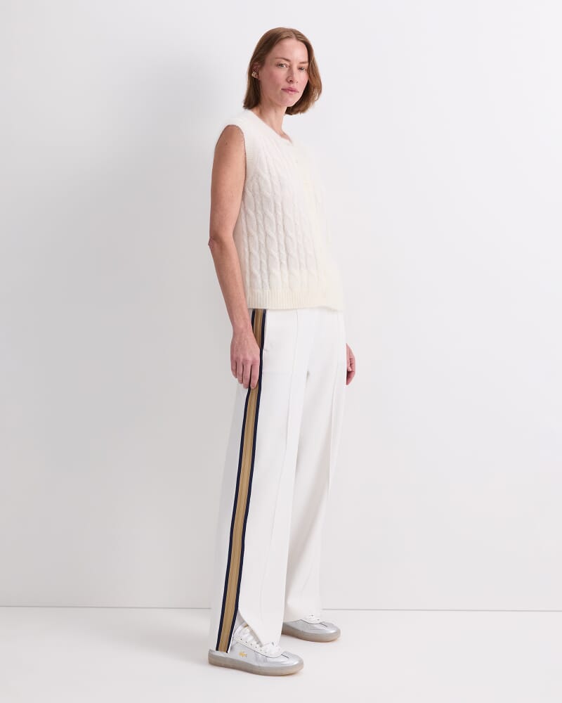 Tatiana Cable Vest in ECRU