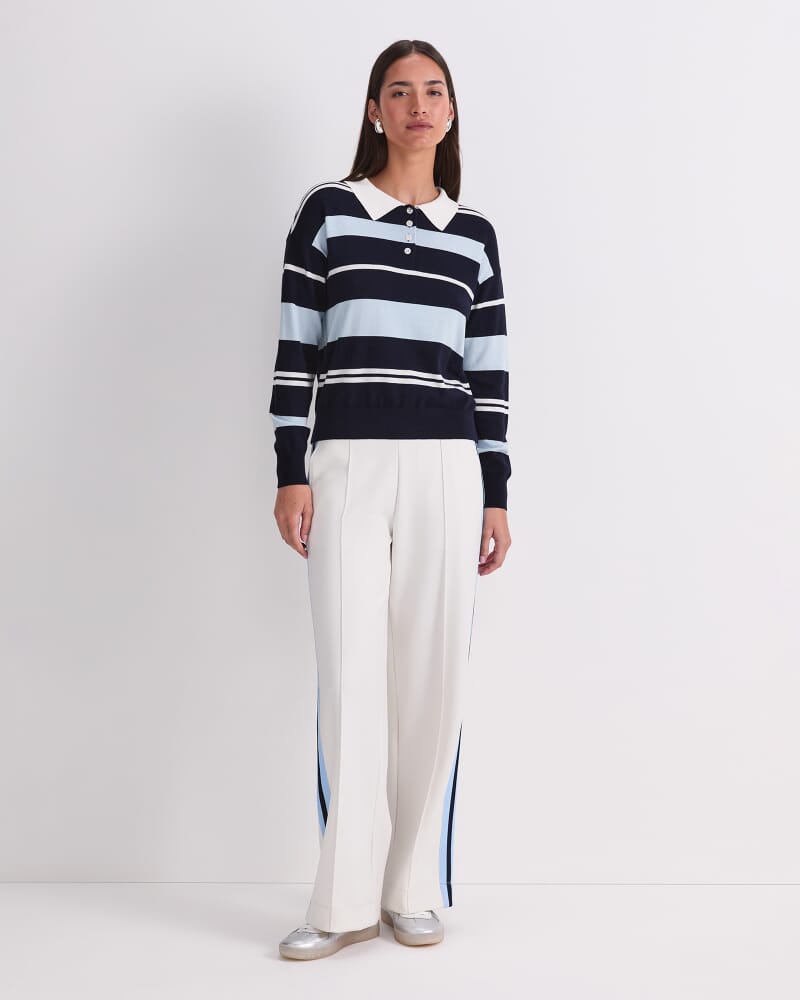 Alphine Oversized Polo in NAVY