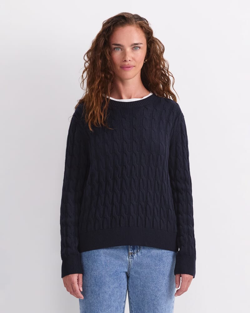 Audrey Check Culotte in NAVY