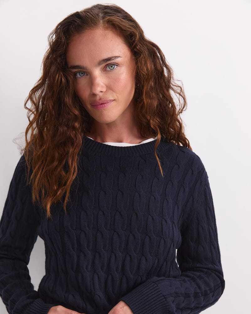 Audrey Check Culotte in NAVY