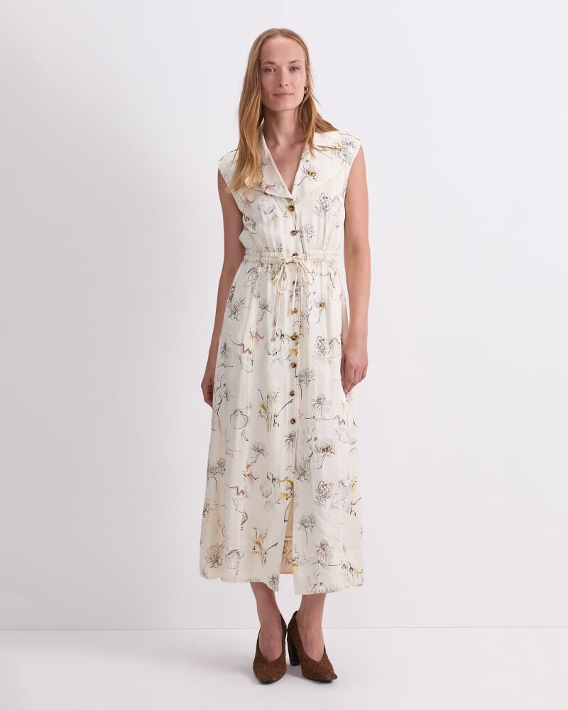 Yara Maxi Dress in MULTI WHITE