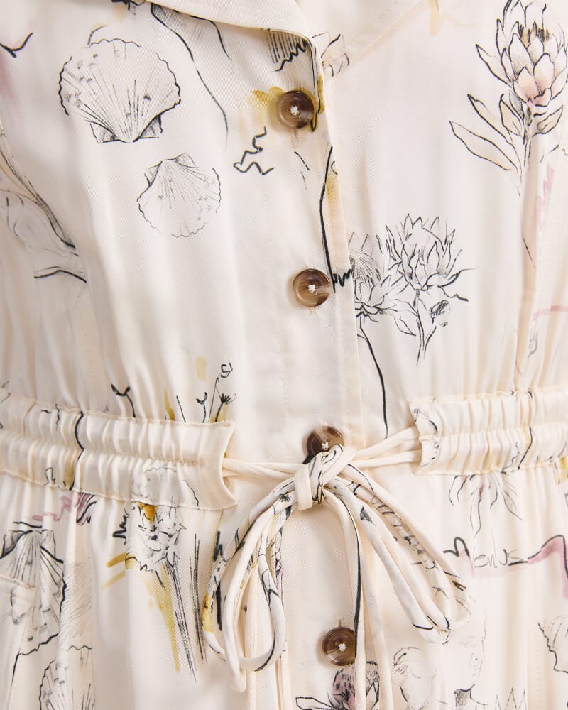 Yara Maxi Dress in MULTI WHITE