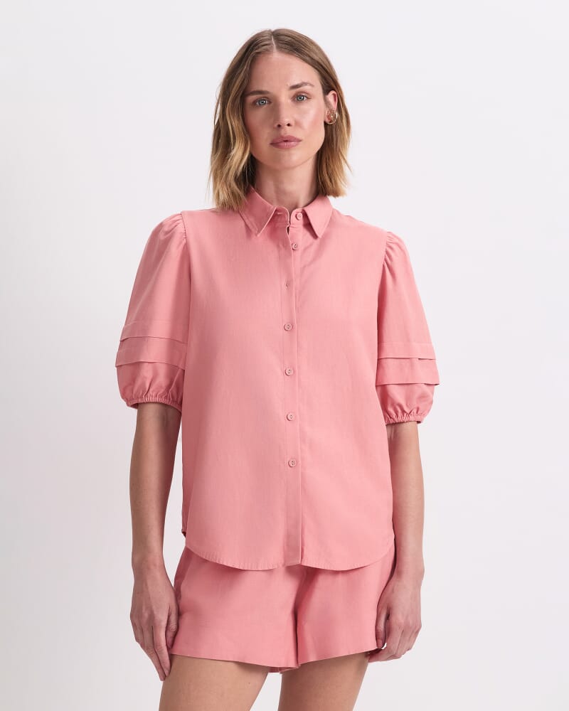 Lola Blouse in DARK PINK