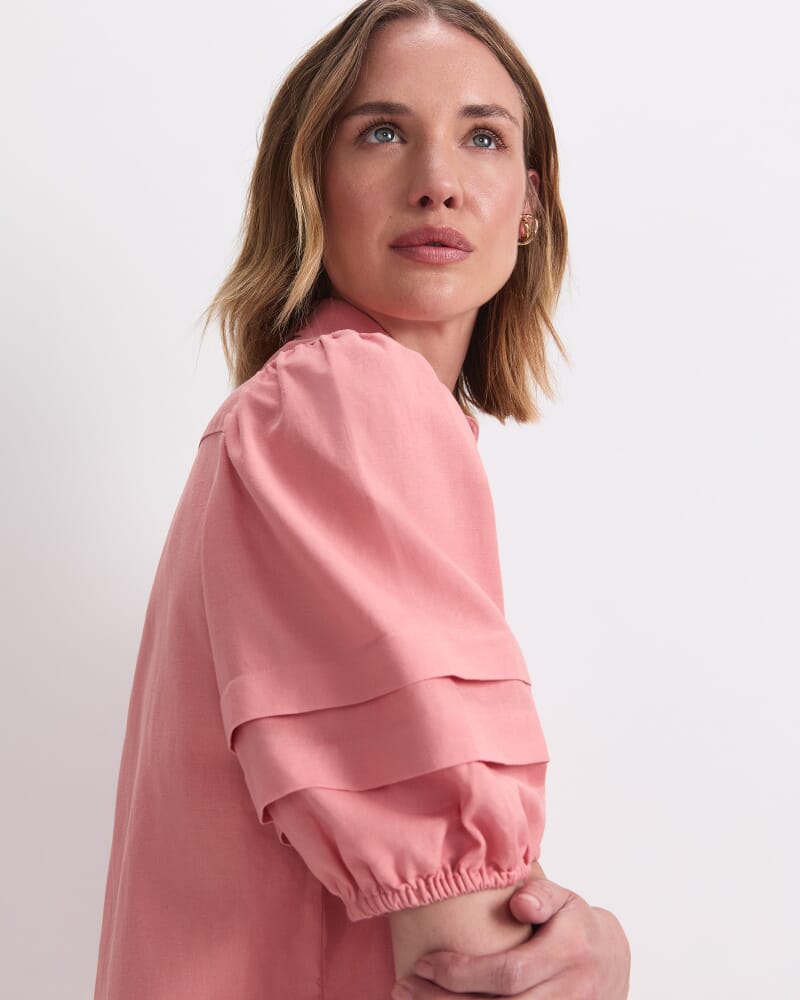 Lola Blouse in DARK PINK