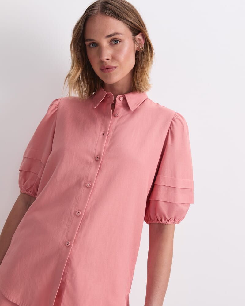 Lola Blouse in DARK PINK