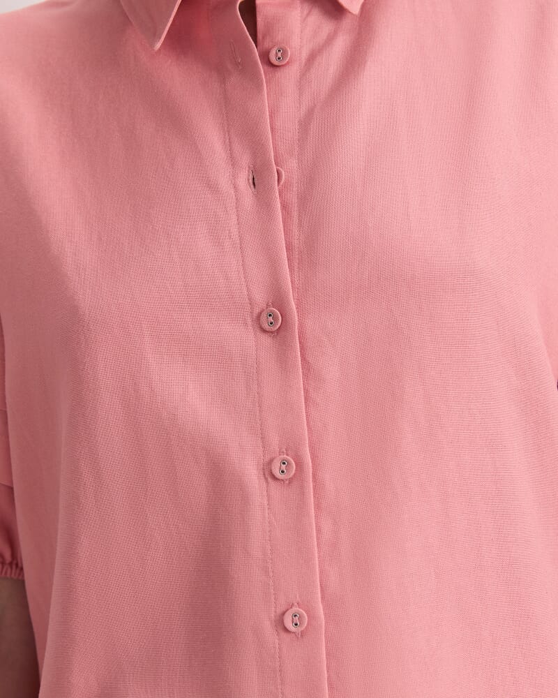 Lola Blouse in DARK PINK