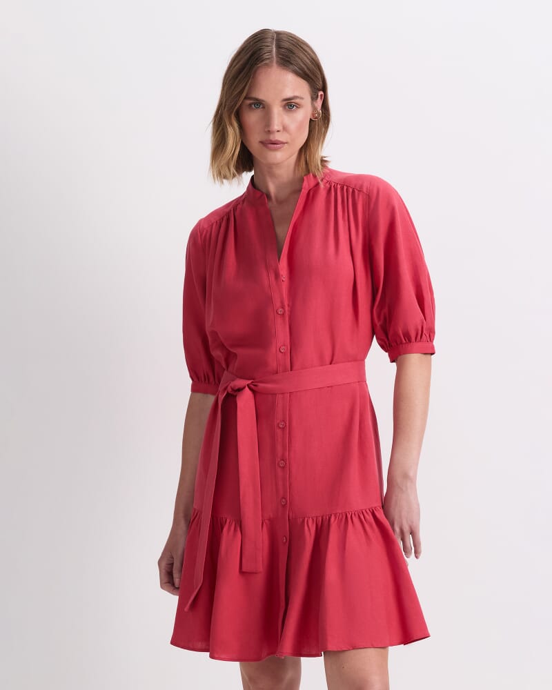 Kiana Mini Dress in BERRY