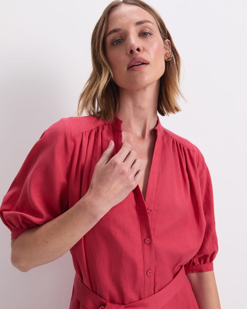 Kiana Mini Dress in BERRY