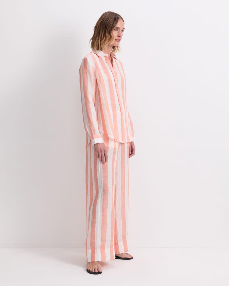 Magnolia Shirt in ORANGE/WHITE