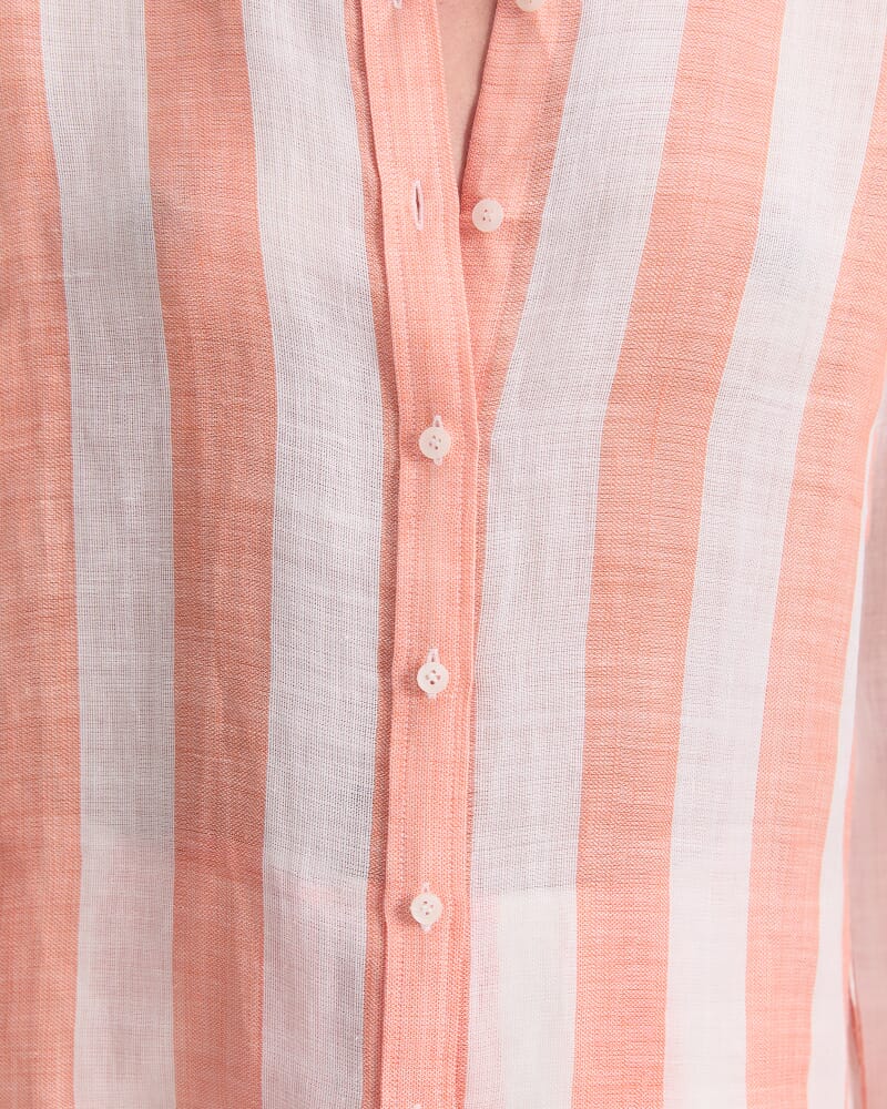 Magnolia Shirt in ORANGE/WHITE