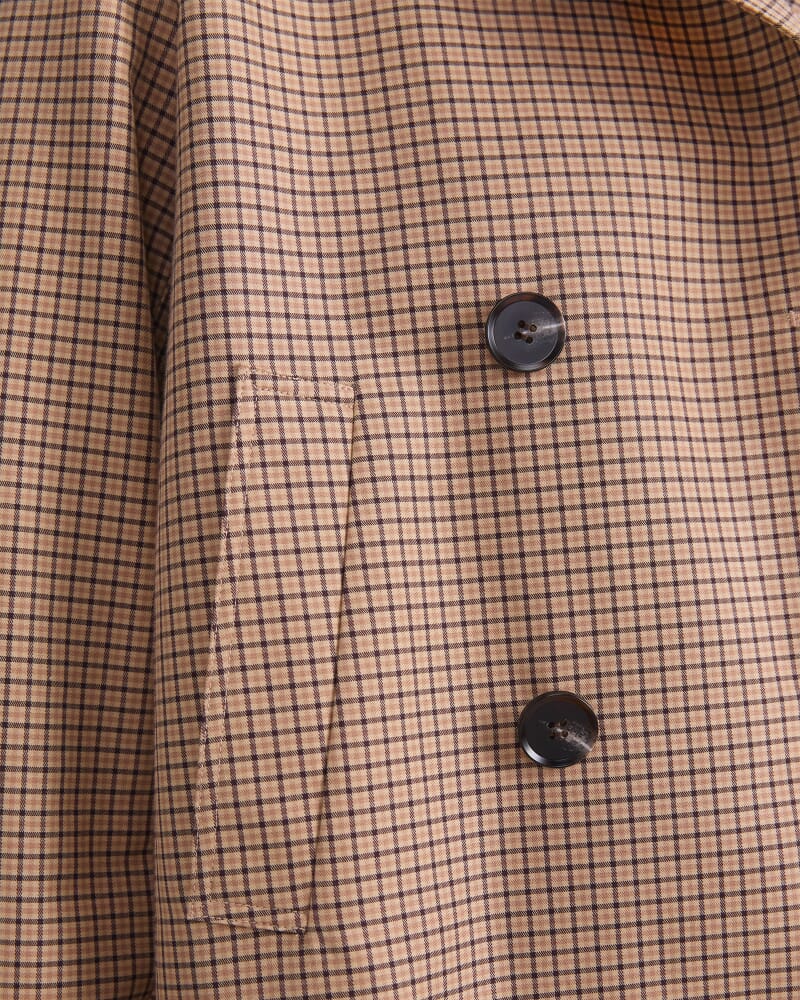 Audrey Crop Check Trench in MULTI