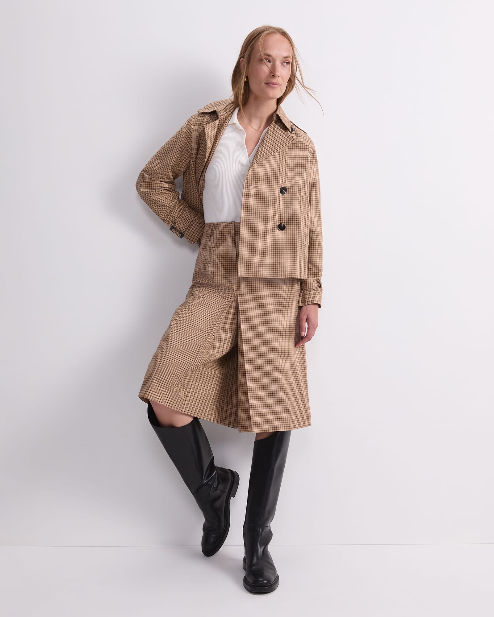 Audrey Check Culotte