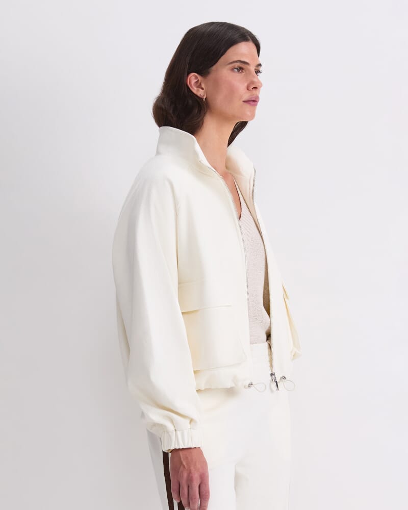 Riley Track Jacket in CHALK
